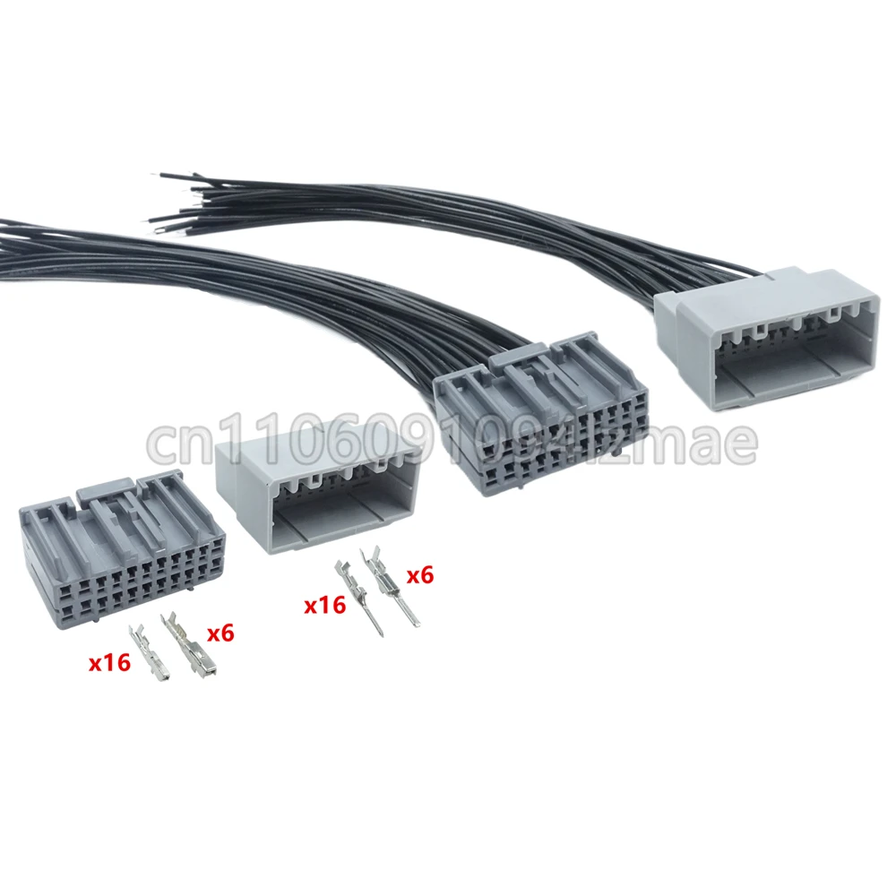 22 Pin Car AC Assembly Composite Connector Auto Power Amplifier Electric Cable Socket 917989 917989-6 90980-11392