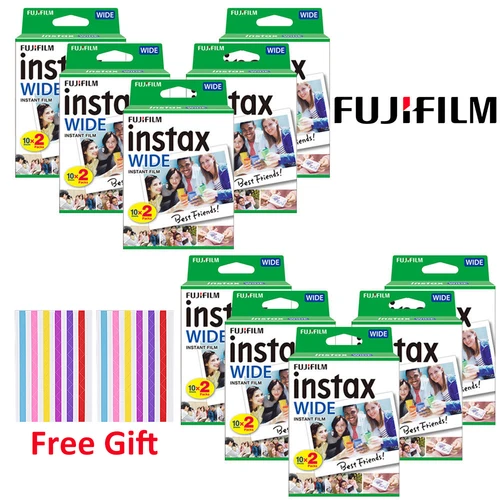 Imagen 1 del producto Fujifilm-cámara de película instantánea Instax Mini, papel fotográfico de 5 pulgadas de ancho, 210, 200, 300, 100, 500AF, 10-200 hojas