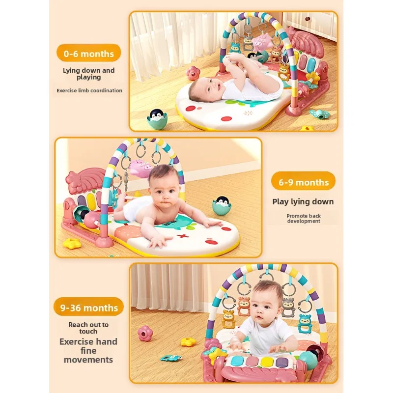 Baby Kick Play Piano Gym - Interactieve activiteitsmat voor pasgeborenen tot 1 jaar (0-12 maanden)