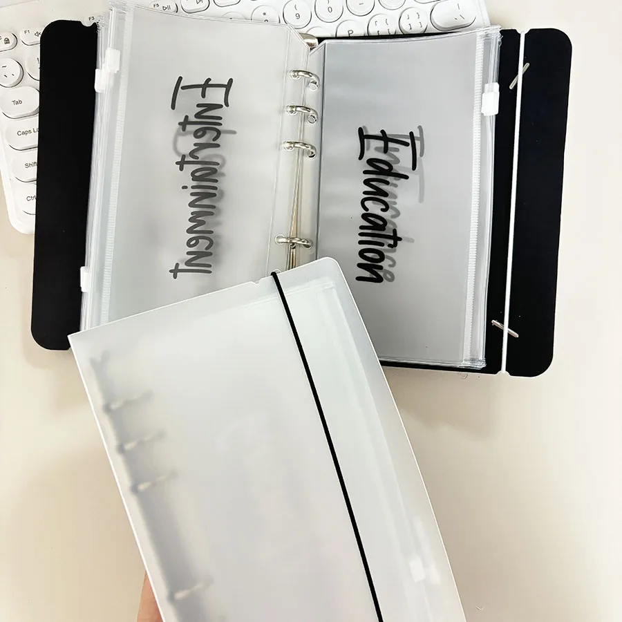Sharkbang 1 Set A6-Budgetbuch, 12 Brieftaschen, Geld-/Ticket-/Billkarten-Organizer, Nachfülltaschen mit Reißverschluss, Verlobungsplaner – Detail 6