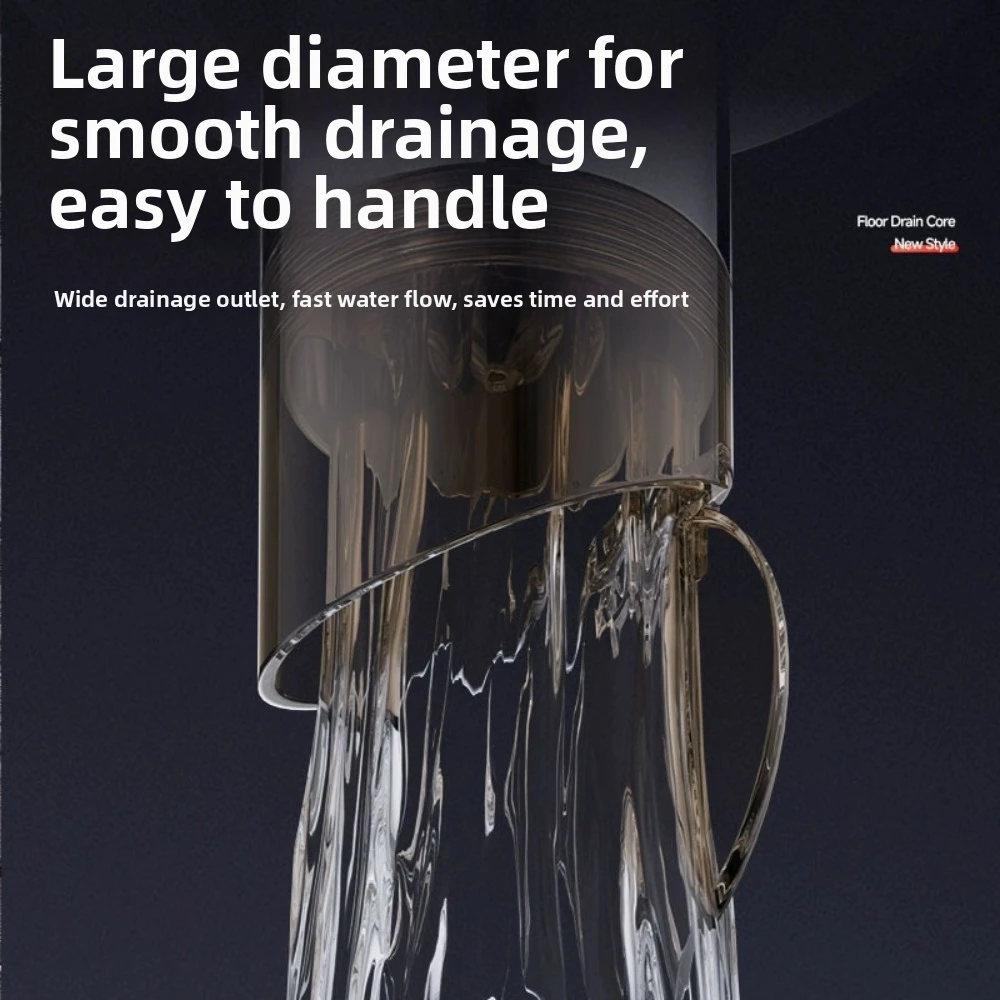 Self-draining Floor Drain Core Universal Anti-Clog Floor Drain Filter Mesh Anti-Odor Shower Drain Stopper for Household Bathroom