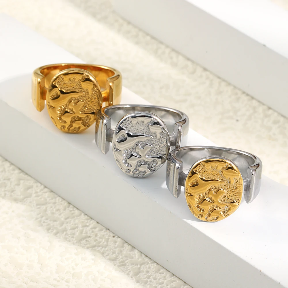 E.B.belle Gemischte Farbe Edelstahl Nebula Geprägt Runder Kuchenring Vergoldet Schmuck Accessoires Damen Weihnachtsgeschenk – Detail 5