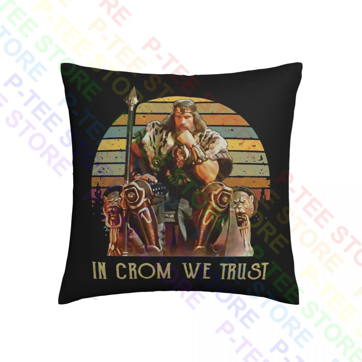 Soft Conan The Barbarian Movie Corin Action Dark Heather Throw Pillow Cover Pillowcase Decoration