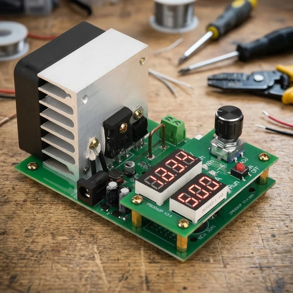 1pc 60W Electronic Load Module 10A 30V ForBattery Tester With Easy Settings For Testing Instrument Parts Accessories