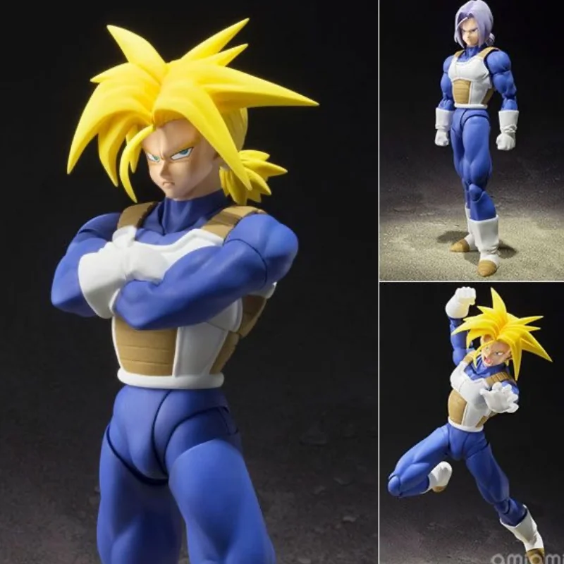 Dragon Ball Shf Trunks Figure Movable Joints Action Figurines Doll Long Hair Model Statue Toy Super Saiyan Sh Figuarts Gift Toy