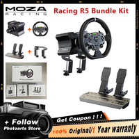 MOZA Racing R5 Bundle Kit Racing simulator game steering wheel Game steering wheel pressure pedal complete equipment bracket