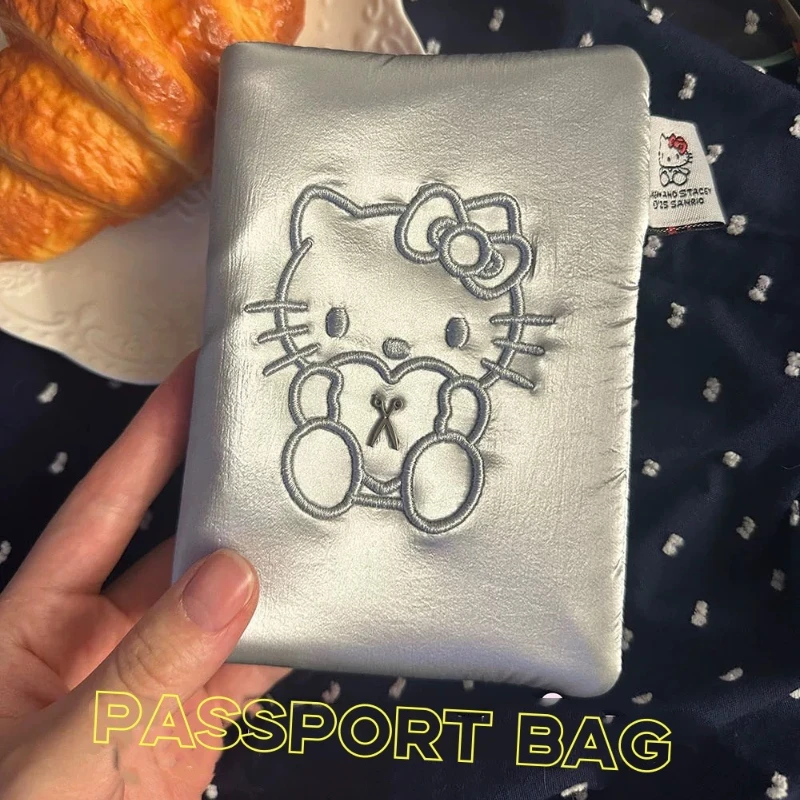 Japanese hello kiity cute storage bag ID bag passport cover coin wallet multifunction card bag  wallets for women birthday gift