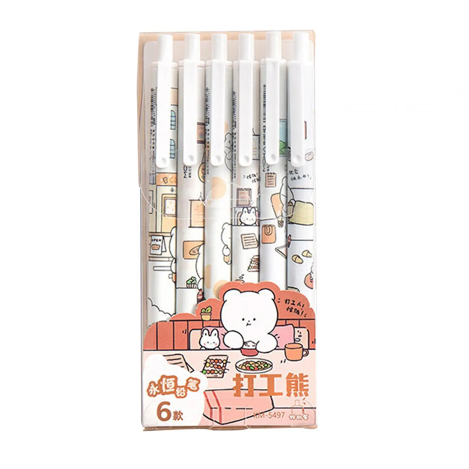 2x6Pcs Rollerball Pens Retractable Ballpoint Pens for Students Kids Journaling