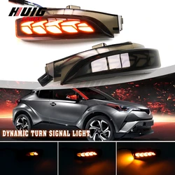 2 sztuki dynamicznych kierunkowskazów LED z bocznym skrzydłem do Toyoty CHR C-HR AX10 Auris 2018-2020 Europe Flashing Water Blinker