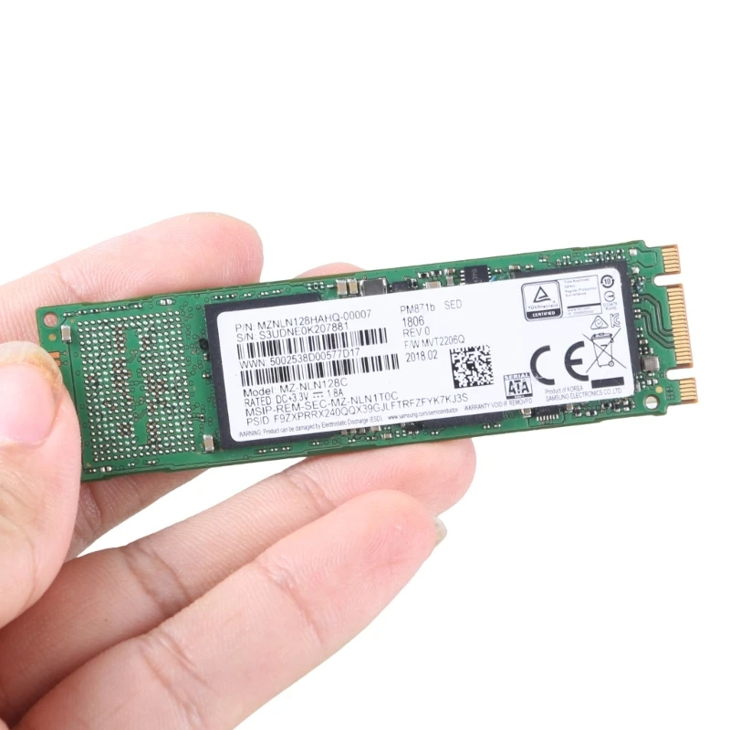 Unidade estado sólido interna velocidade 128GB SSD M.2 NGFF PM871 PM851 CM871