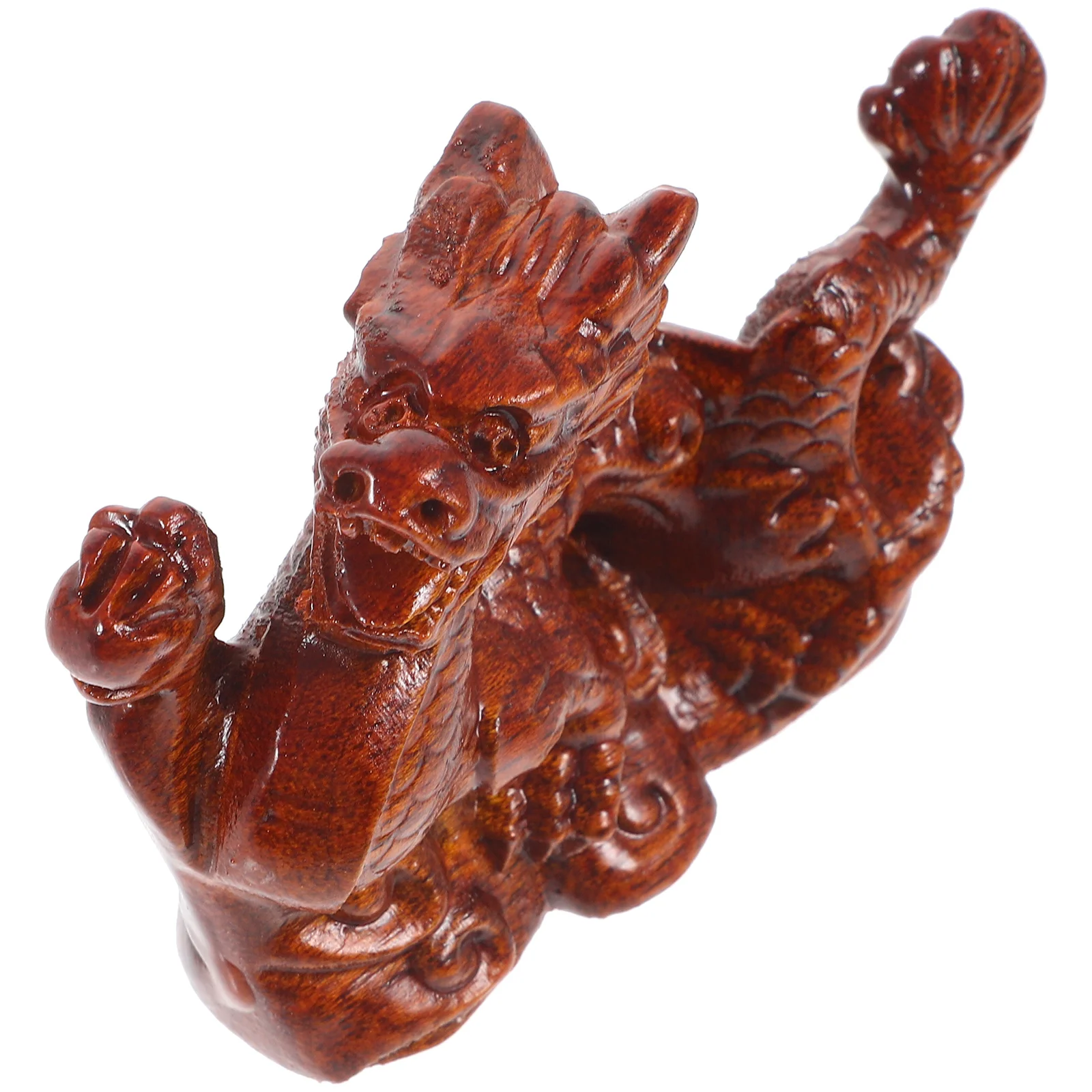 

Wooden Crafts Dragon Ornaments Zodiac Living Room Decorations As Gifts (rosewood Length 10cm) Animal Statues Desktop Car