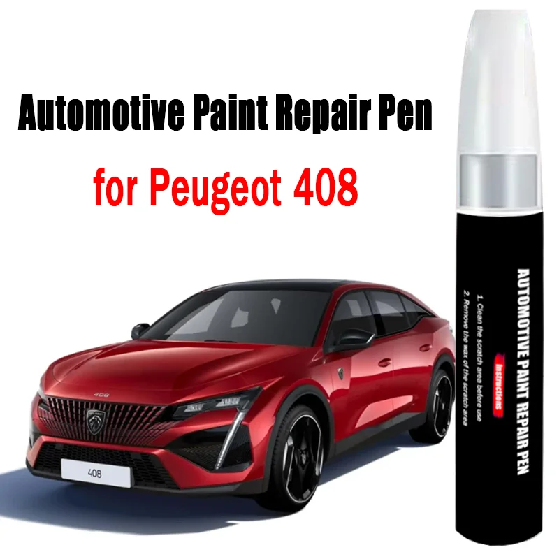 Penna per riparazione vernice automobilistica per Peugeot 408 Penna per ritocchi Rimozione graffi vernice Accessori per la cura della vernice per auto