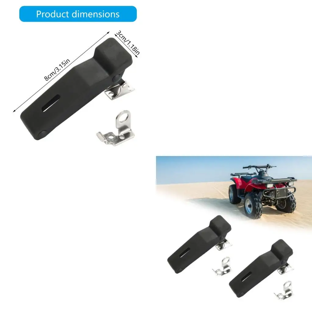 Replacement Part Lock Latches ATV Accessory Easy Installation Black Front Storage Rack Latches 2877447 Pack of 2