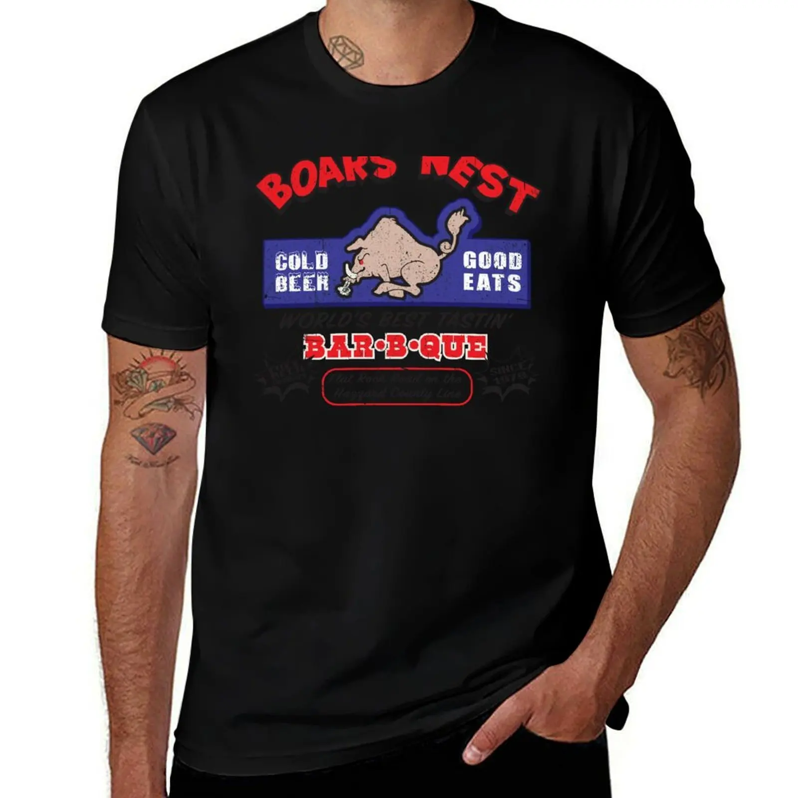 

The Boars Nest Dukes of Hazzard Worn T-Shirt anime tshirt oversizeds boys whites anime t shirts mens graphic t-shirts pack