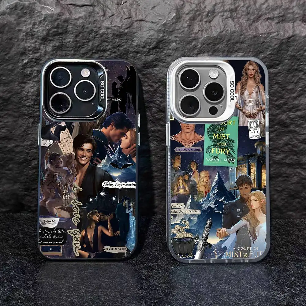 Acotar A Court Of Mist And Fury Phone Case For IPhone 17 16 15 14 13 12 Mini 11 8 7 Pro Max Plus Colorful Phone Case