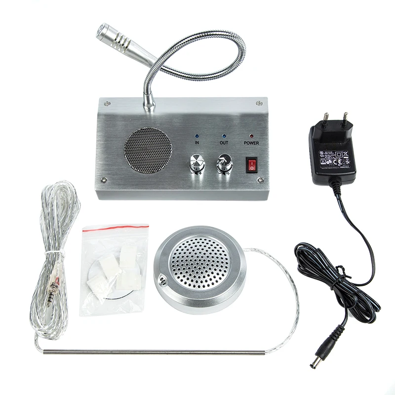 Home Security Zero-touch Loudspeaker Dual-way Interphone System For Bank Counter Ticket Office Hospital Window Intercom