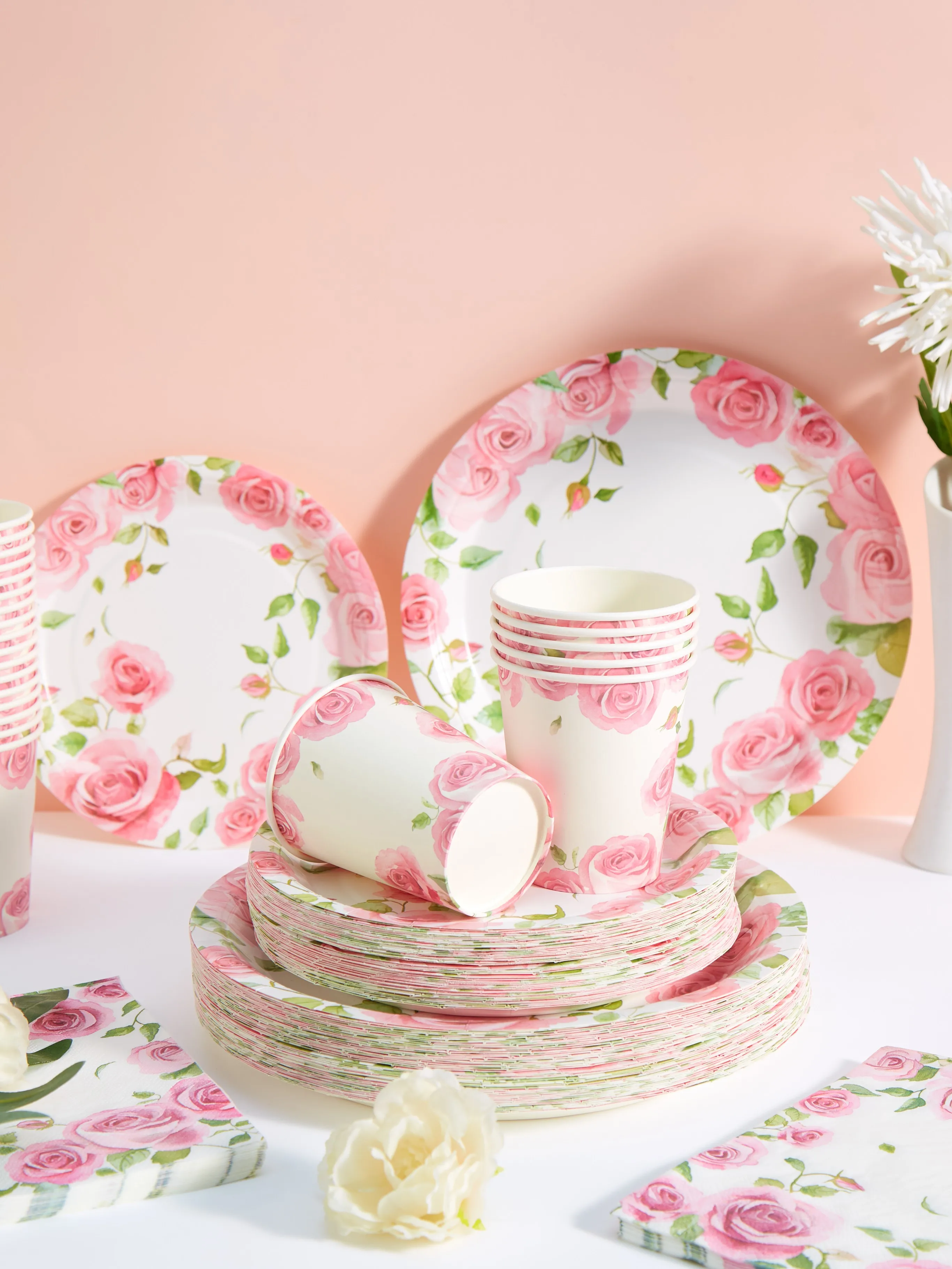 Floral Paper Plates Watercolor - Tea & Coffee Quận 1 评论和价格