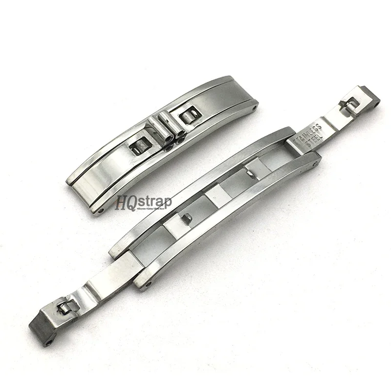 Stainless steel folding buckle steel strap Clasp 4mm 5mm 6mm Watch Accessories Double Pull Folding Butterfly Button