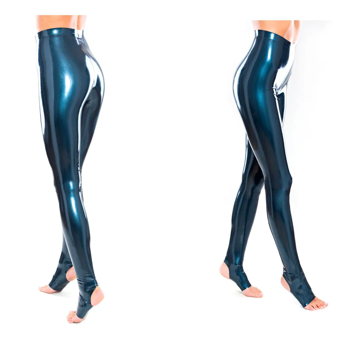 

Latex Horse Leggings High Waist Women's Skinny Rubber Trousers 0.4mm