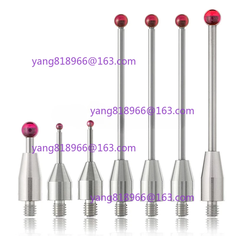 

CNC Touch Probe M4 Thread Shank Ruby Ball Tip Tungsten Carbide Stem CMM Stylus