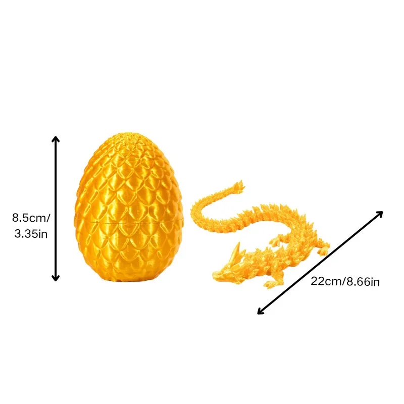 ثلاثية الأبعاد مطبوعة التنين البيض ديكور مجموعة تمثال حلية عمل الشكل لعبة ، الحيوان الإبداعية ديكور المنزل ، المقتنيات تخزين الهدايا