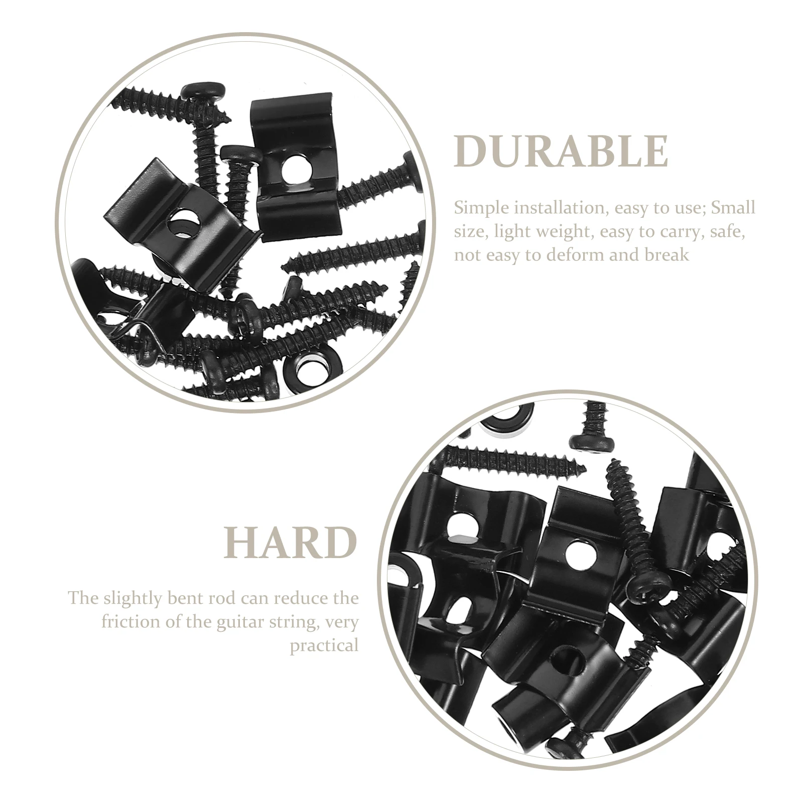 

10 set Electric String Retainer Metal Durable Stable Guitar Strings Tension Fixing Device Headstock Press String Buckle Guitar