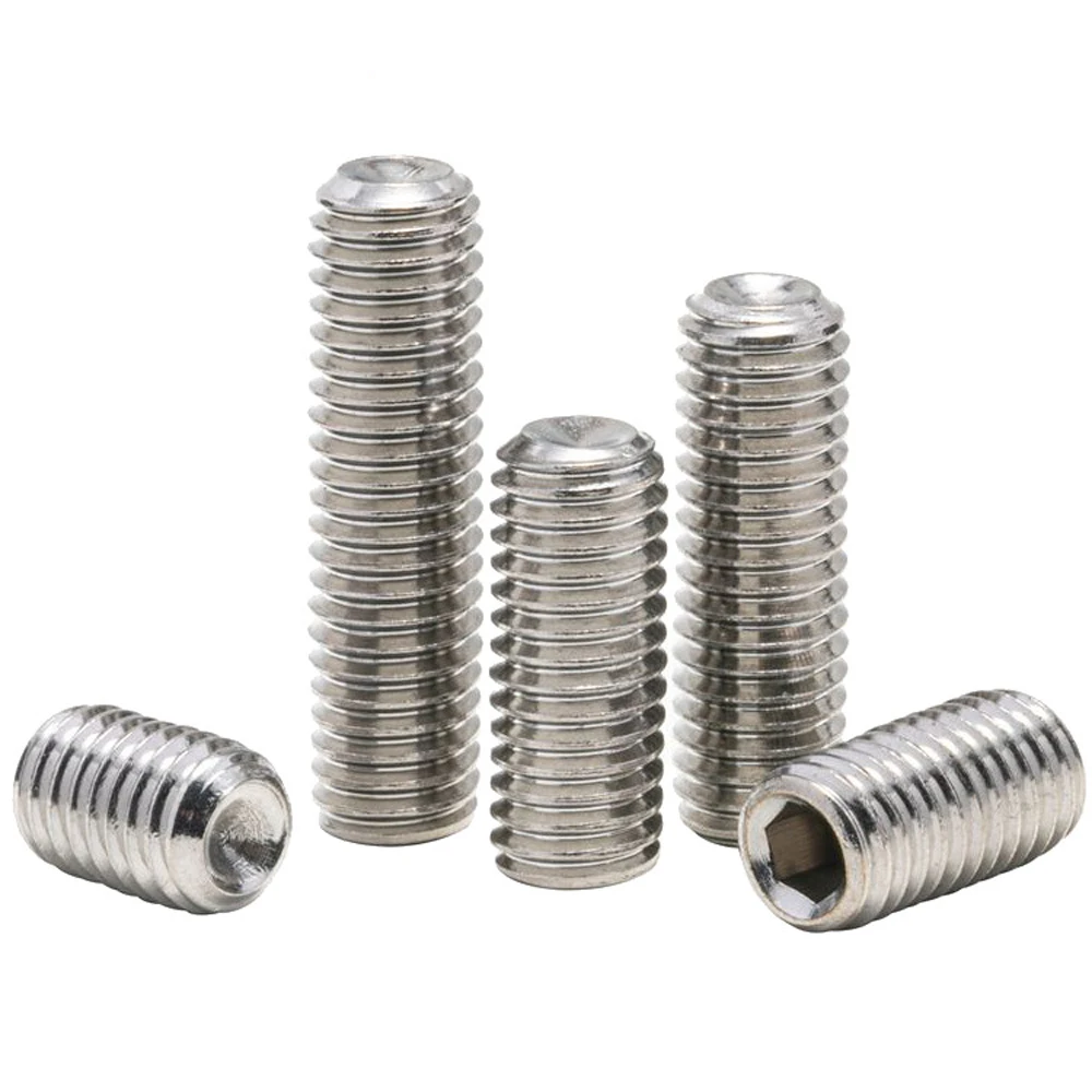 DIN 916 Kopflose Schrauben 10 #   1/4'' 5/16'' 3/8'' bis 5/8'' UNC UNF SUS304 A2 Edelstahl-Innensechskantschrauben mit Innensechskant