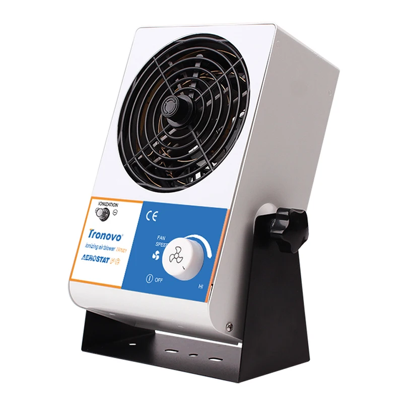 

TR7001 Desktop Silent Fan Adjustable Wind Speed Static Eliminator Mini Fan Anti-static Ionizing Air Blower