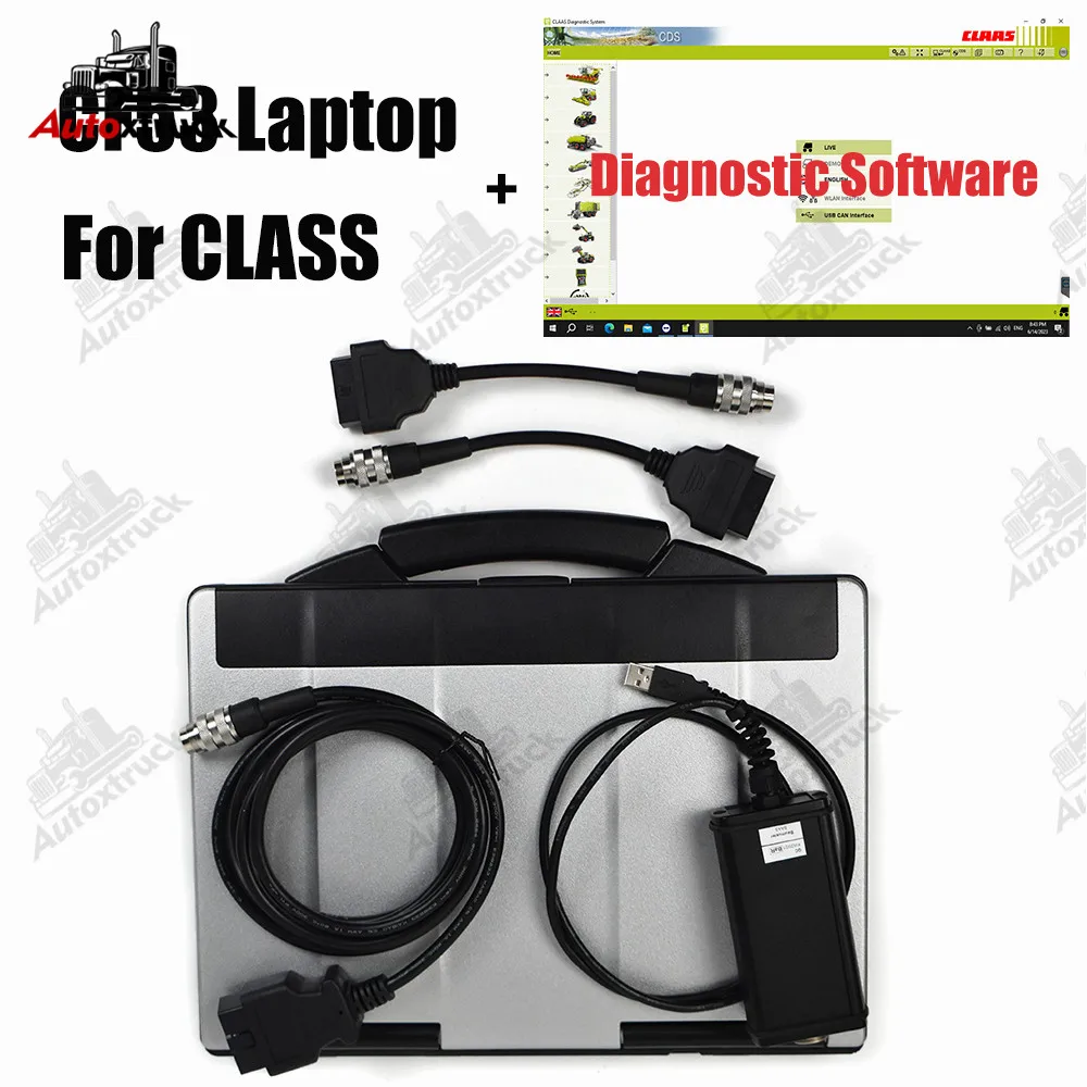 

FOR CLAAS CANBUS MetaDiag with CF53 Laptop CLASS agriculture construction truck tractor diagnostic scanner tool