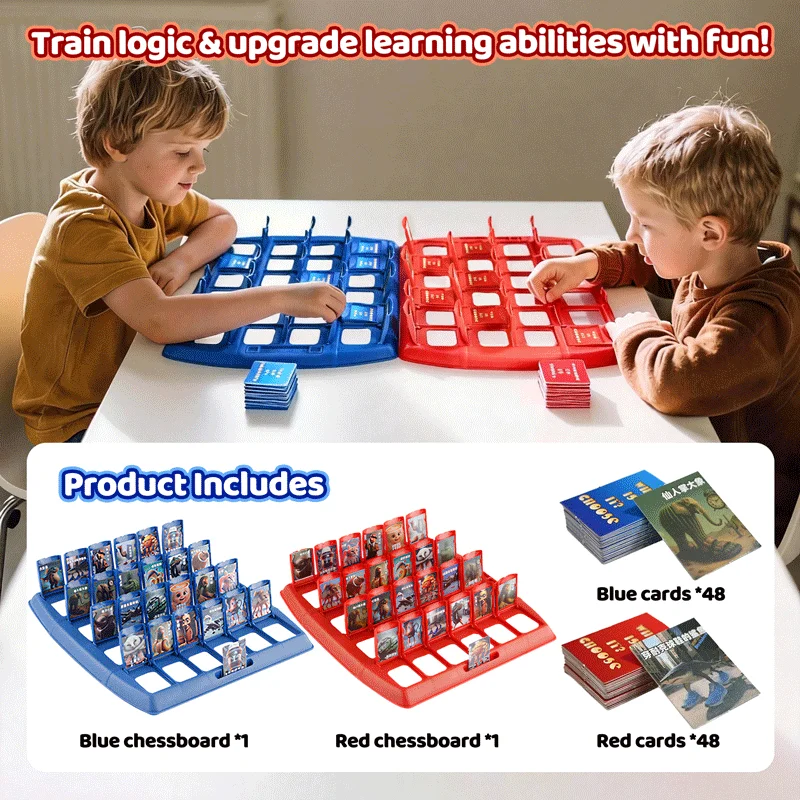 تخمين من أنا الإيطالية Brainrot لغز لعبة ببطاقات ورقية تونغ صحور Tralarero Tralala شخصين التفاعلية المحمولة لغز مجلس لعبة