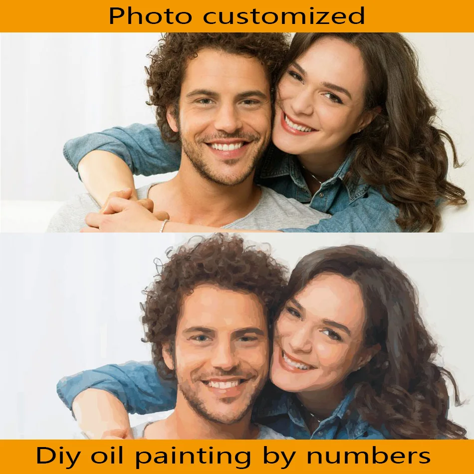 SDOYUN Photo Customized DIY Oil Paint Paintings By Numbers Picture Drawing by Numbers Canvas Coloring by Numbers Acrylic