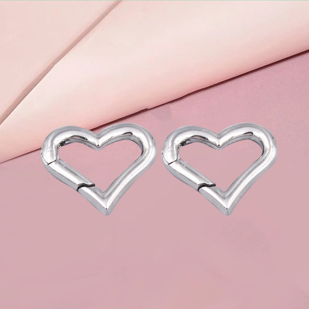 

2PCS Stainless Steel Spring Buckle Hiking Accessories Carabiner Clips Outdoor Tent Key Sports Durable Rustless Multifunctional