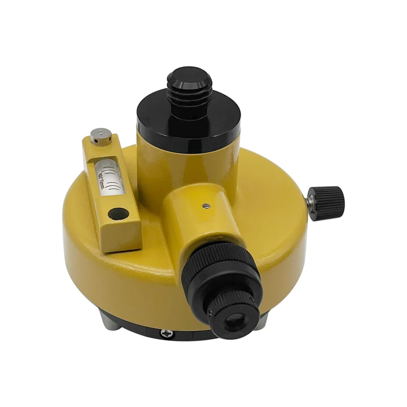 Adaptador giratorio amarillo de montaje de 5/8 "x11 para prismas, topografía GPS con ciruela óptica