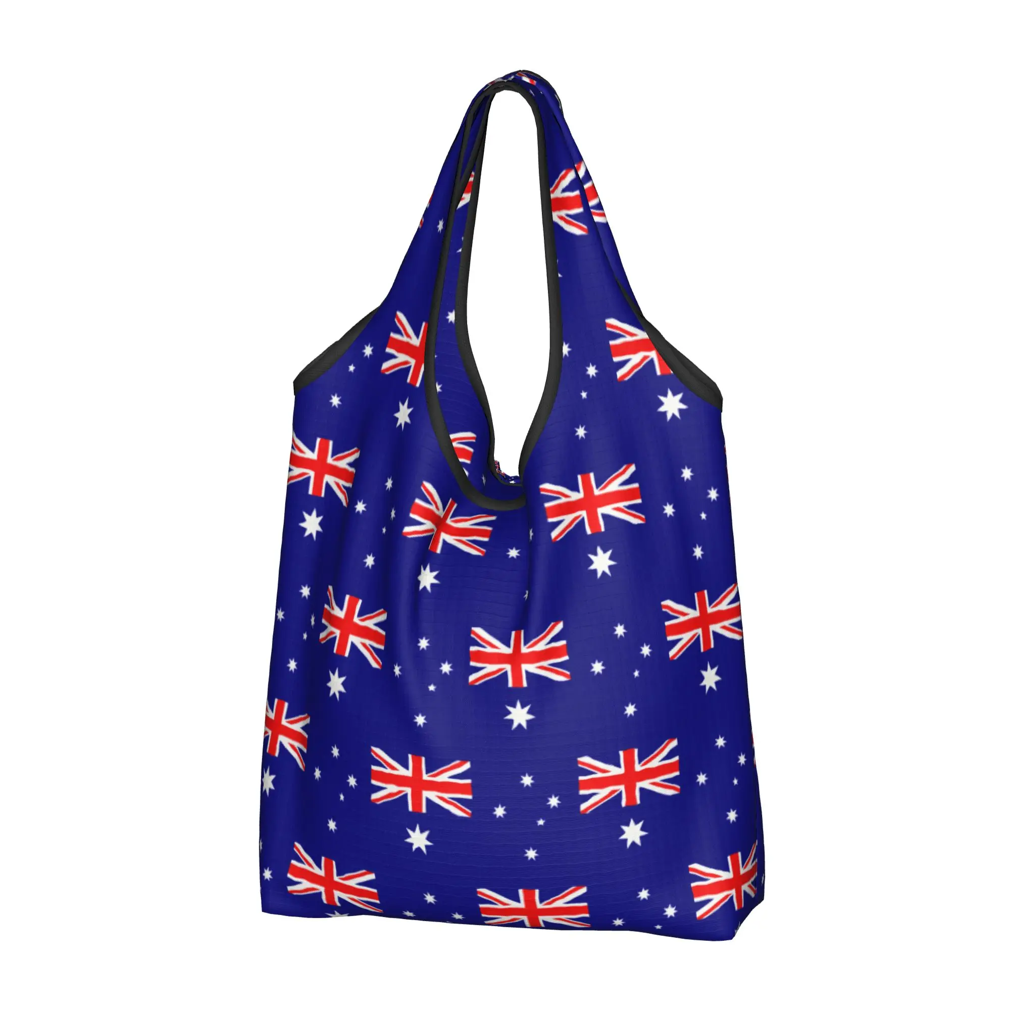Recycling Australia Flag Shopping Bag Women Tote Bag Portable Australian Pride  Groceries Shopper Bags