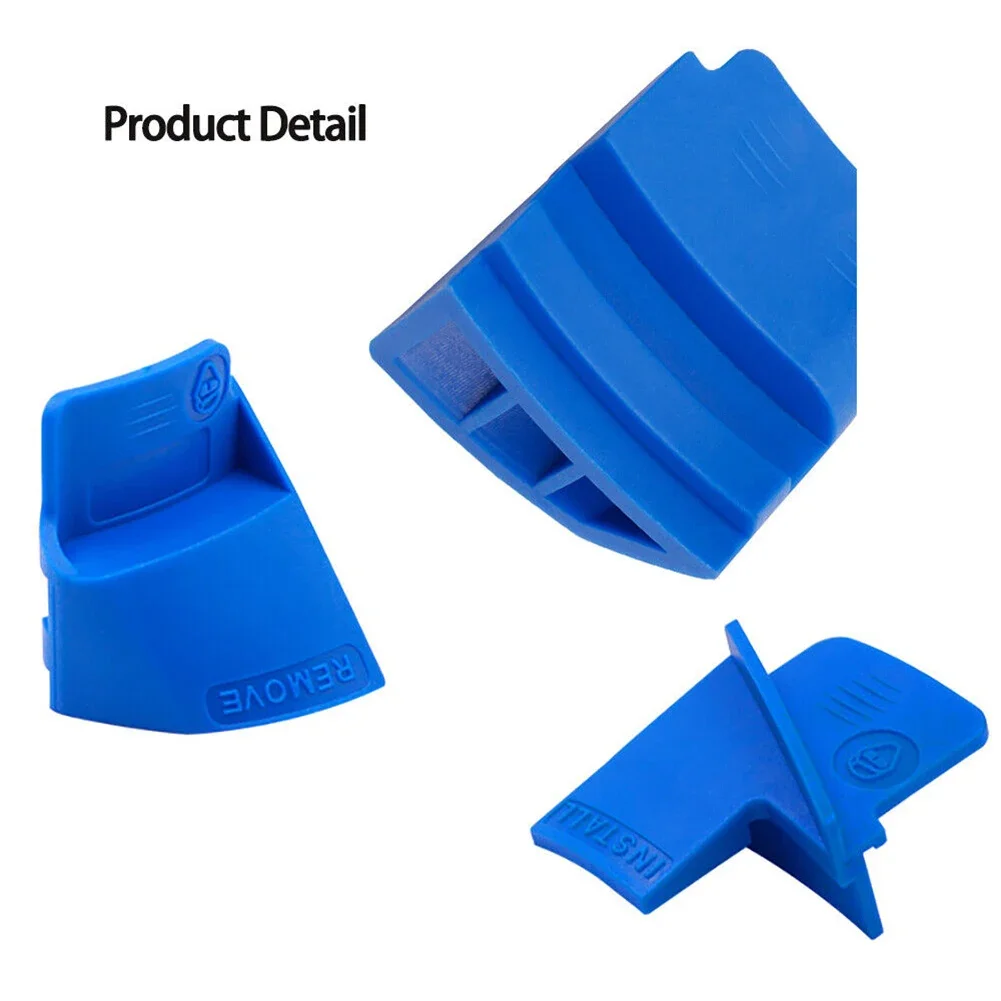 1pair Car Stretch Belt Service Remover Installer Tool Kit Automobile Ribbed Drive Belts Remover Blue Plastic Disassembly Tool