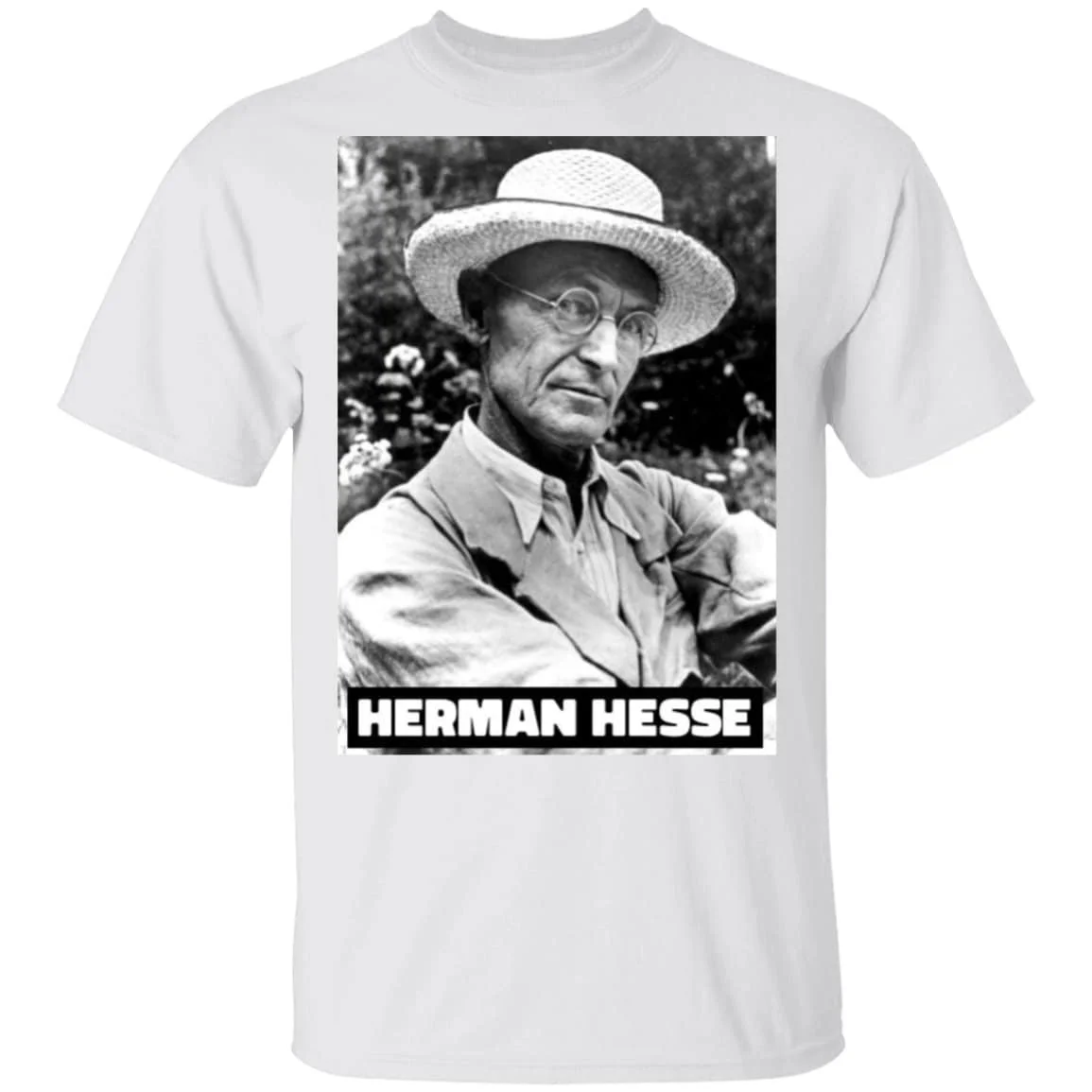 Hermann Hesse German Writer T Shirt Steppenwolf Author G500 5 3 Oz