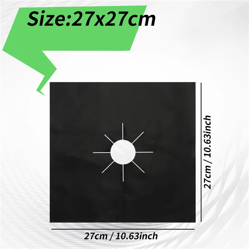 M04K 4-pits hoezen, herbruikbare kachelafdekking, antiaanbakbrandervoering, warmte-isolatiepad voor gasfornuis