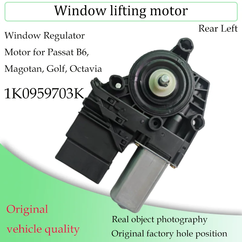 Auto raamregelaar motor geschikt voor VW Passat B6 Magotan Golf Mk5 Octavia Caddy elektrische raamliftmotor 1K0959793K 1K0959792K