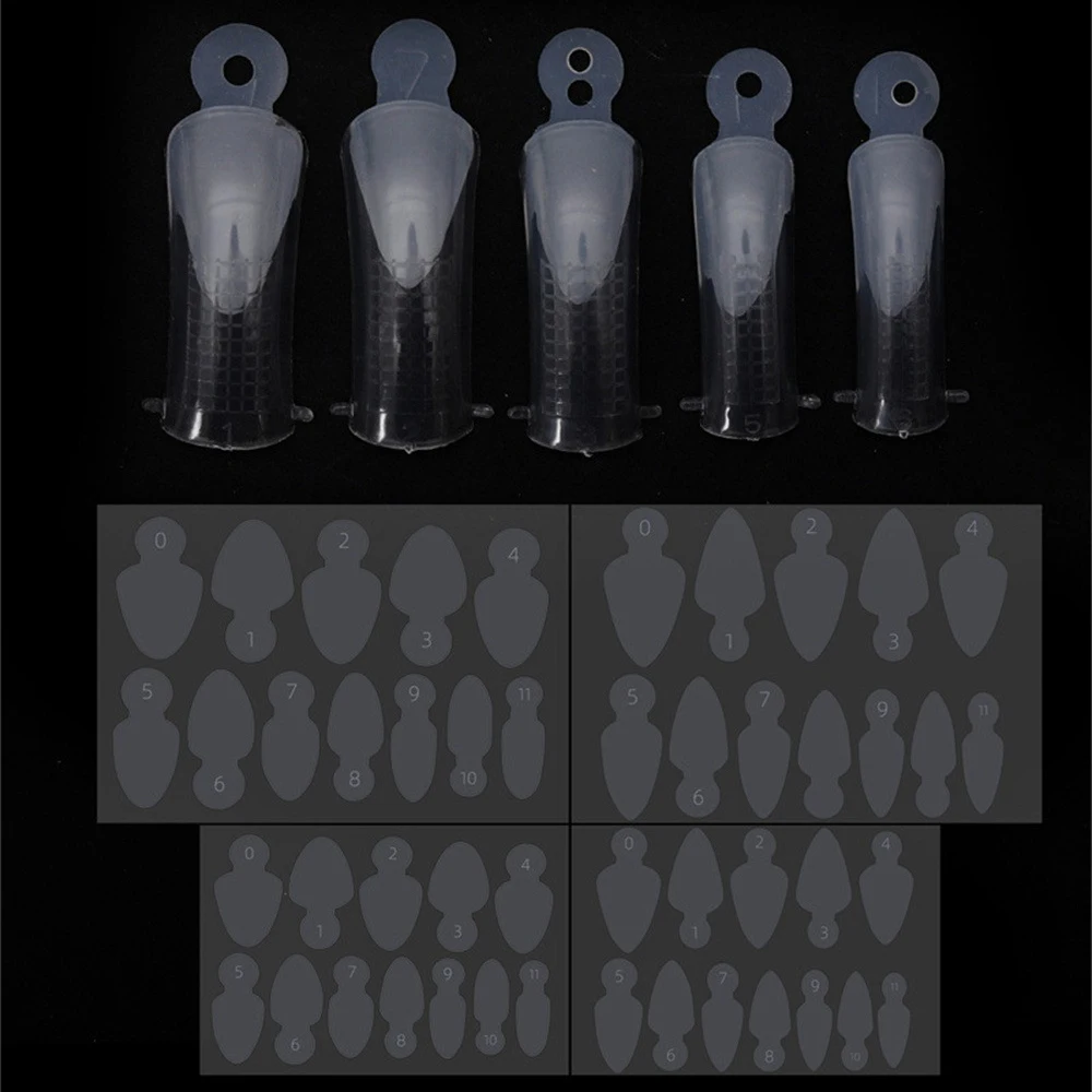 Transparente Nagel filmform Maniküre Nagel verbesserung verlängerung Nagel form matte Nagel form Französisch Aufkleber Nägel Zubehör