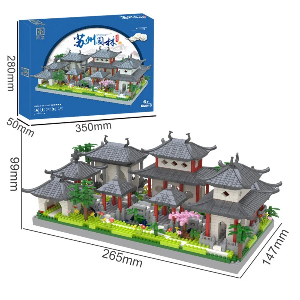 

Suzhou Garden Building Block Toy Ethnic Style China's Classical Assembly Building Block Micro Particle Suzhou Garden Puzzle