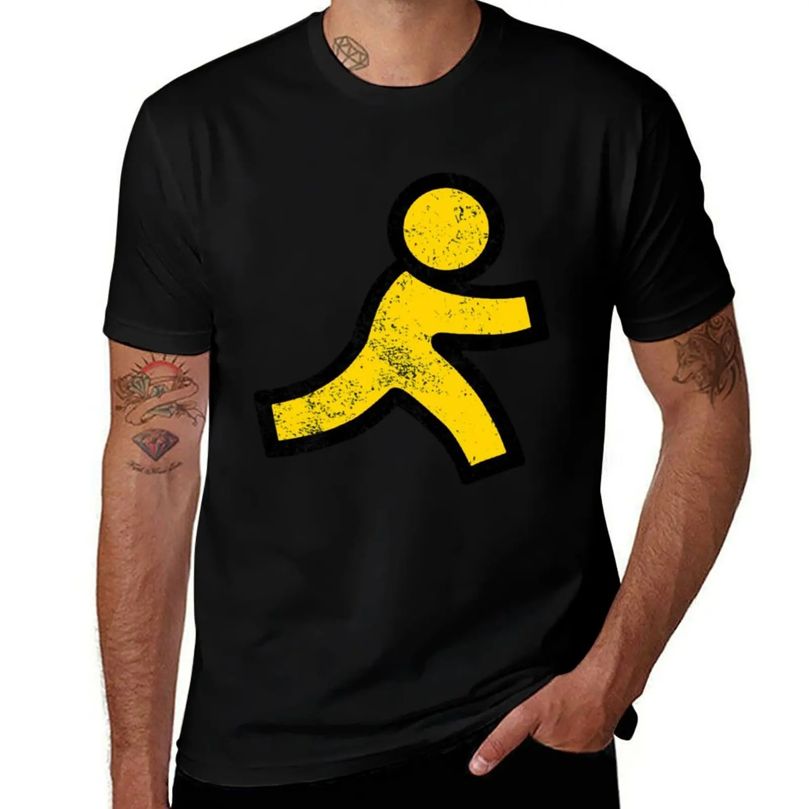 AOL Instant Messenger T-Shirt Creative Graphic Tee Shirt T-Shirt