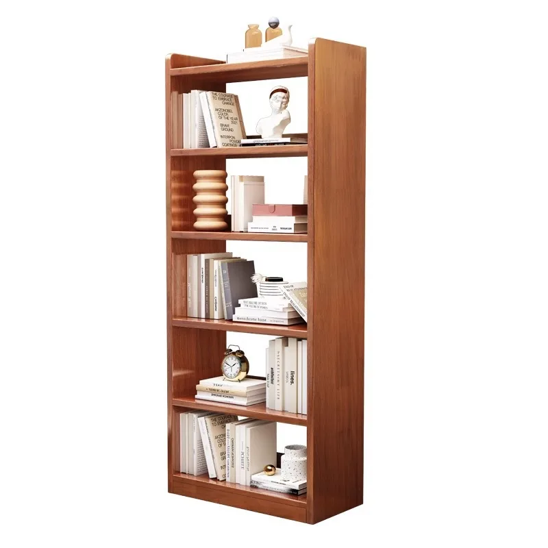 

Solid wood bookcase bookshelf floor-to-ceiling bookcase log locker household bedroom living room multi-layer