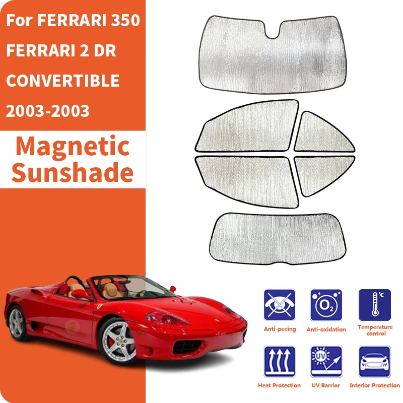 Car Window Sunshade Anti-UV Car Sun Window Visors Sunshade Covers Accessories For FERRARI 350 FERRARI 2 DR CONVERTIBLE 2003-2003