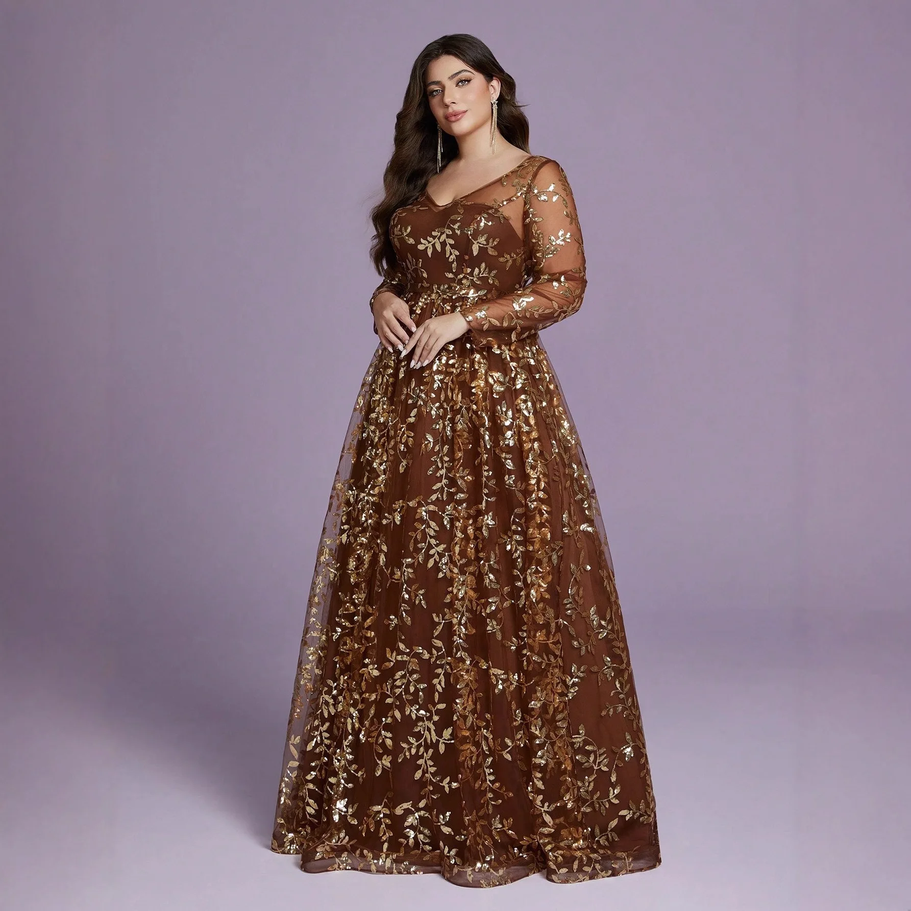 

Платье размера плюс на заказ для церемонии взрослых, коктейльное вечернее платье со средней талией и воротником-стойкой, другой материал 00%