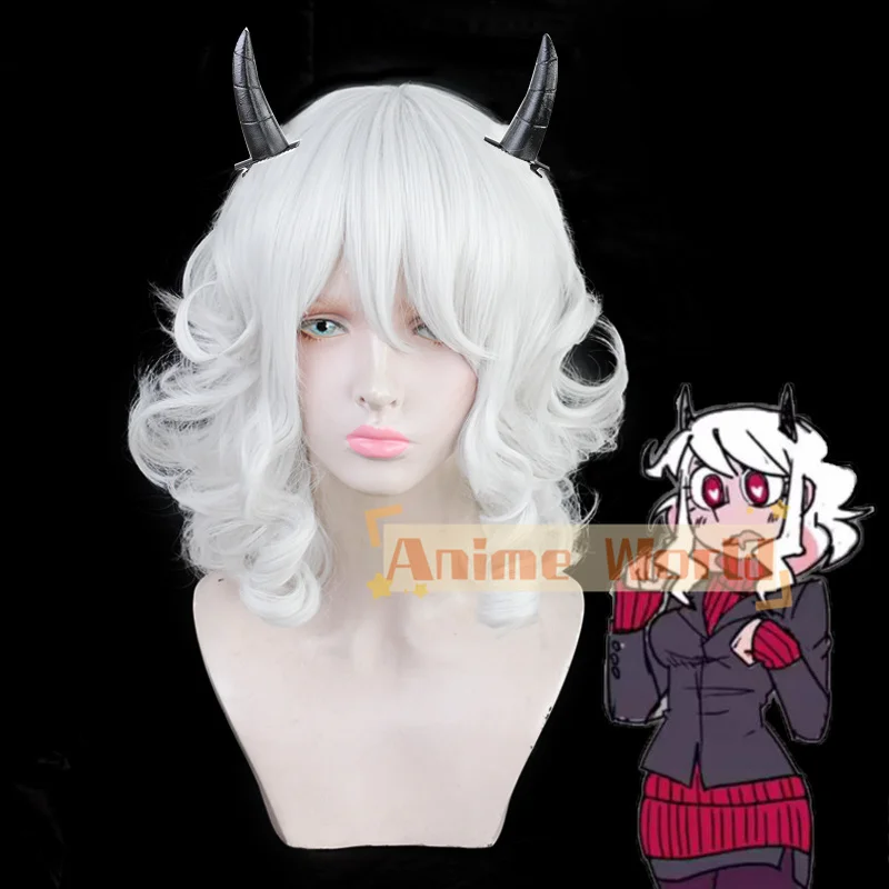 Game Helltaker the Awesome Demon Modeus Malina Lucifer Pandemonica Cerberus Satan Zdrada Cosplay Wig