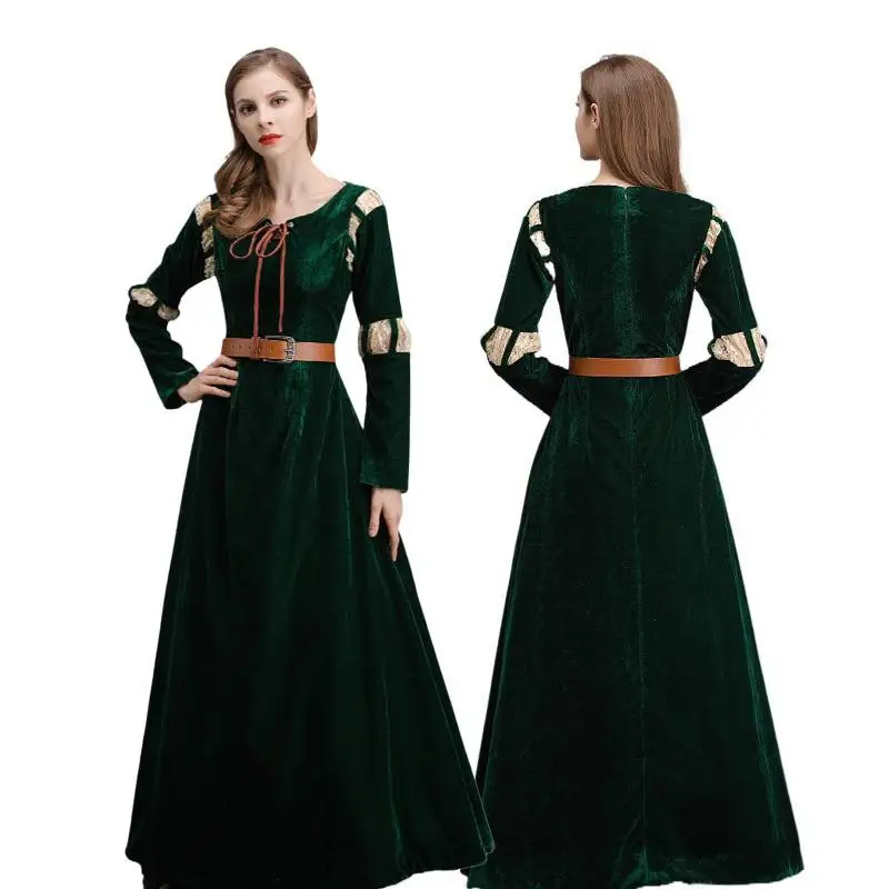 

Brave T Melinda een Court Long Dr Косплей Костюм Женский Хэллоуин Гардероб Ф Топ и Юбка Комплект больших размеров