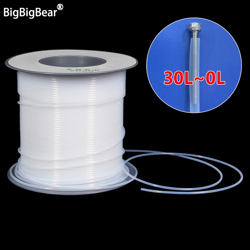 1~100m 30L - 0L PTFE Tube Translucent 2.5KV 150V Heat Protector Temperature Corrosion Resistant Pipe F46 Insulated Capillary