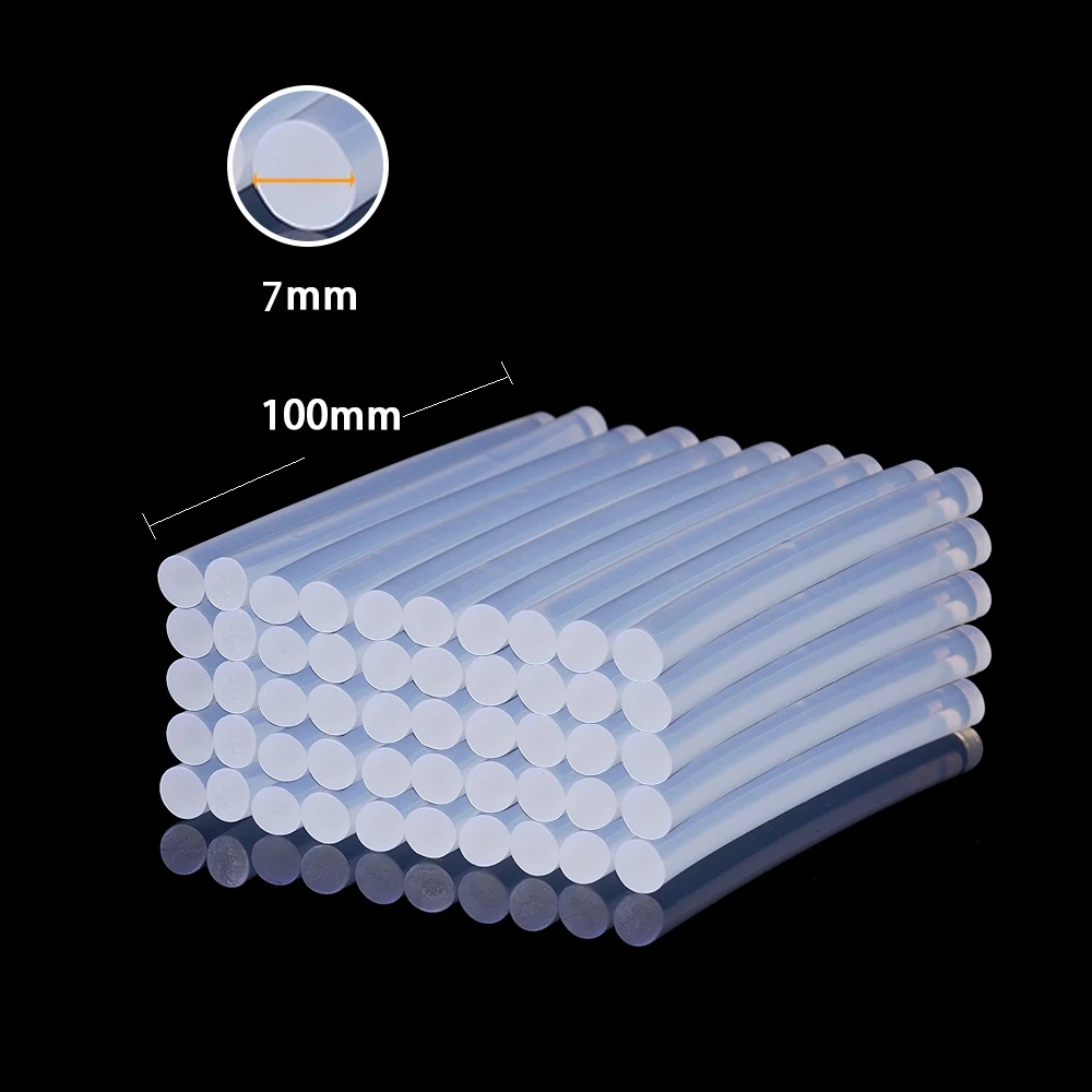 10/100pcs Transparent Hot Melt Glue Sticks Strong Adhesive for Electric Glue Gun DIY Craft Repair Kit Wholesale