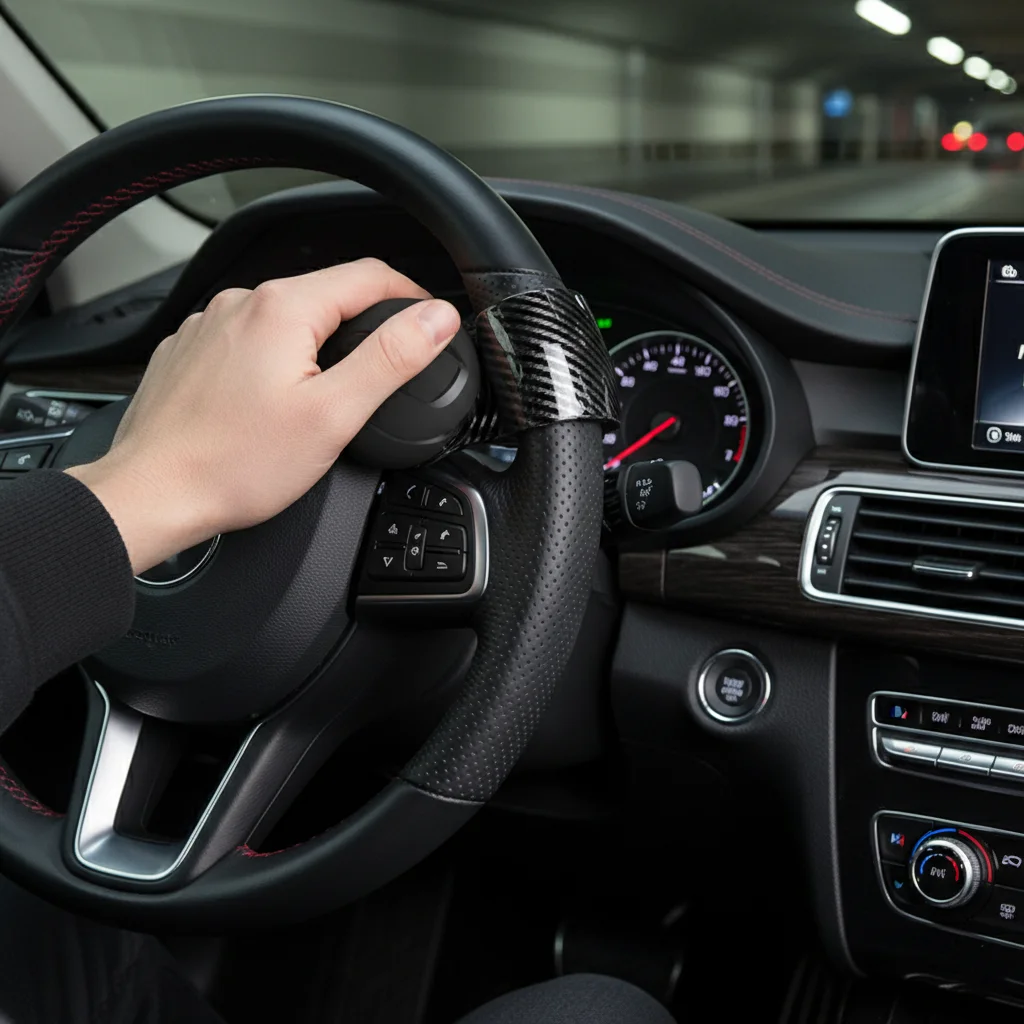 

Steering Wheel Assist Ball For Car Universal Type Effortless Turning Aid Durable Easy Installation