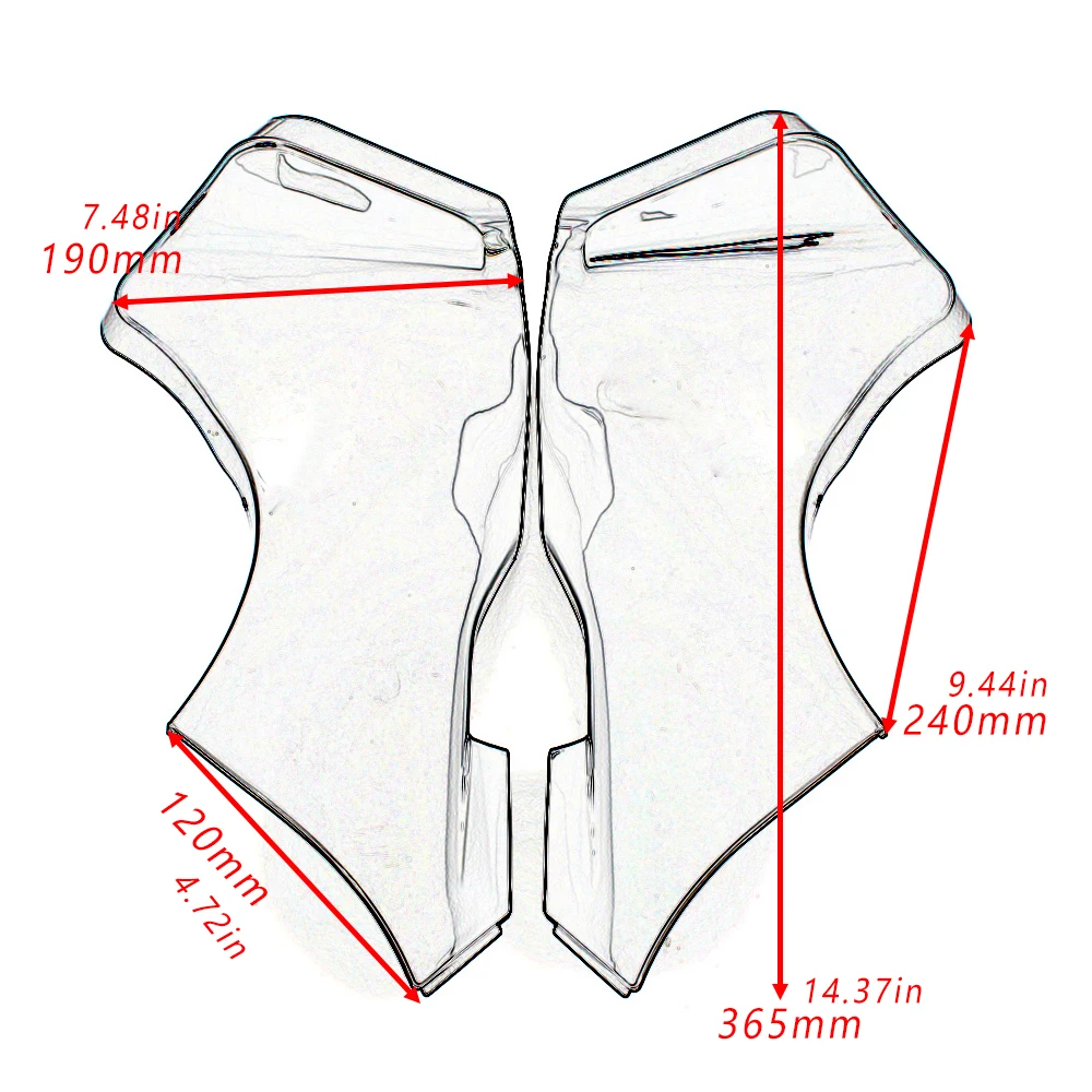 Motorcycle Front Tube Side Air Duct Cover Fairing Cowl Fits For Kawasaki Ninja ZX6R ZX 6R 2005-2006 Accessories ABS Plastic